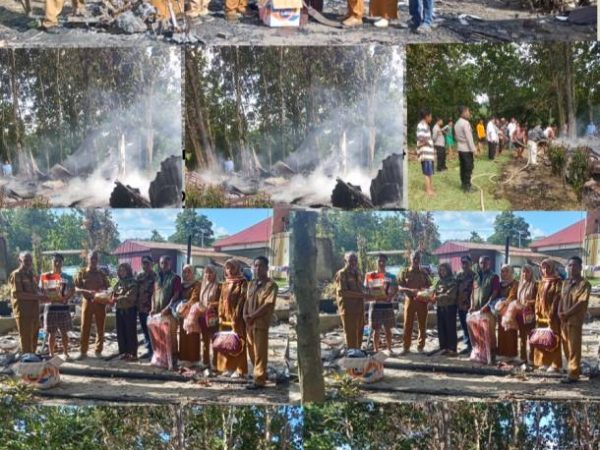 Dinas Sosial Konawe Gerak Cepat Salurkan Bantuan Korban Kebakaran di Desa Andodowi