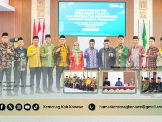 Kemenag Sultra Perkuat Manajemen Talenta, Kepala Kemenag Konawe Hadiri Rapat Strategis Percepatan Laporan Kinerja Triwulan I 2026