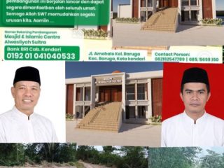 Pembangunan Masjid dan Islamic Centre Al Washliyah Sultra Siapkan Desain Bertingkat Sesuai Kontur Lahan, Panitia Ajak Umat Berpartisipasi