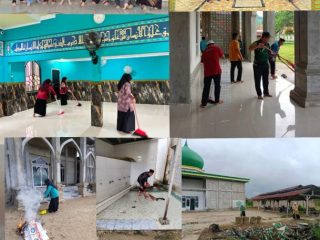Geber Masjid Serentak di Konawe, Kepala Kemenag Hasrun Taleo Pimpin Langsung Aksi Bersih-Bersih Rumah Ibadah