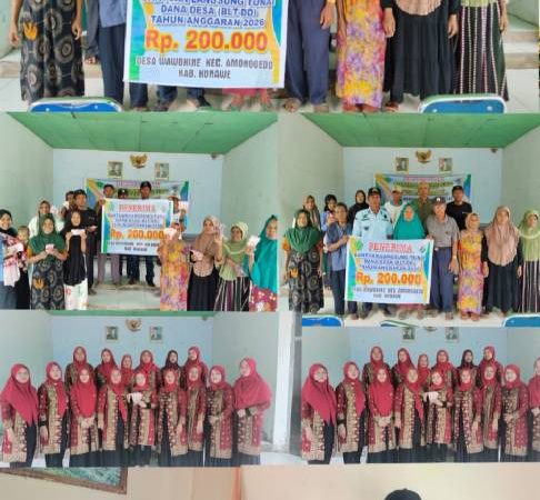 Pemdes Wawohine Salurkan BLT Dana Desa dan Insentif Kader Posyandu, Guru Mengaji, serta Imam Masjid Semester I Tahun 2026