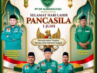 Ketua Umum GP Al Washliyah H. Aminullah Siagian: Hari Lahir Pancasila Momentum Memperkuat Persatuan untuk Indonesia Tangguh
