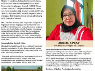 SD Negeri 15 Landono Tuntaskan MPLS Ramah, Siap Wujudkan Pembelajaran Berkualitas di Tahun Ajaran 2026/2027