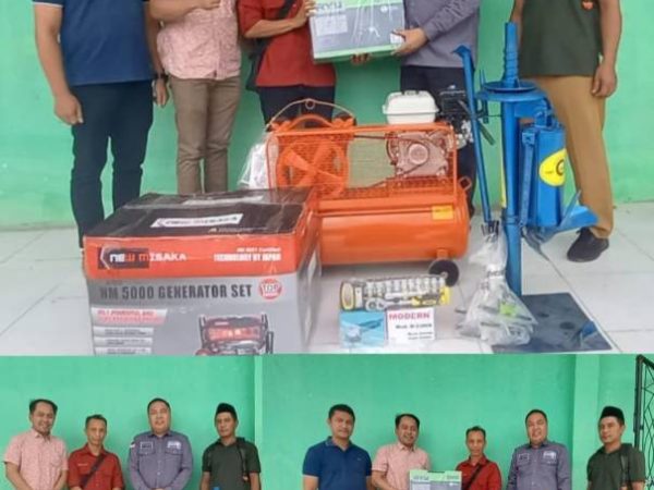 Anggota DPRD Konawe Utara Fendrik Serahkan Bantuan Alat Perbengkelan untuk KUBE Tambua Moto Sport Desa Asemi Nunulai