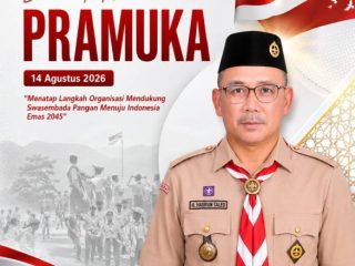 Kemenag Konawe Semarakkan Hari Pramuka 2026, H. Hasrun Taleo Ajak Organisasi Pramuka Dukung Swasembada Pangan Menuju Indonesia Emas 2045
