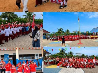 Semarak HUT ke-81 RI, SDN Praja Taman Sari Gelar Devile dan PORSENI Penuh Semangat