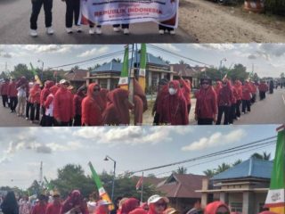 Kontingen Desa Wonggeduku Tampil Kompak Semarakkan HUT RI ke-81 di Konawe