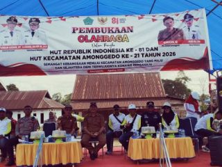 Gerak Jalan Indah Tingkat Sekolah di Amonggedo Meriah, Camat Suriadin Dorong UMKM Masyarakat Terus Berkembang