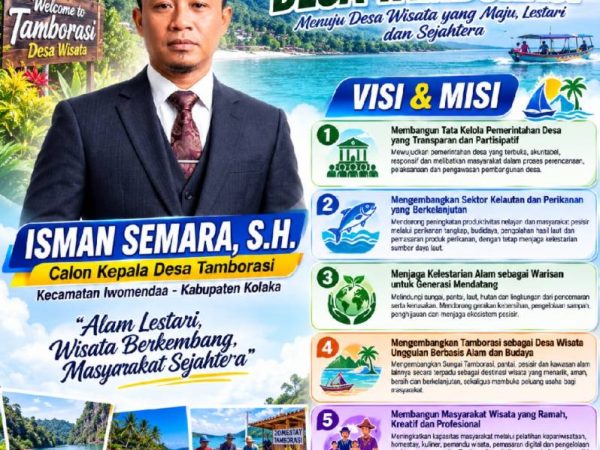 Isman Semara Usung Visi Desa Wisata Tamborasi, Dorong Ekonomi Masyarakat dan Kelestarian Alam