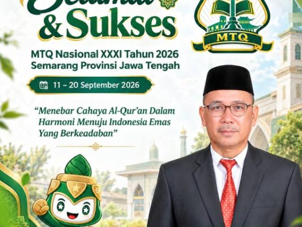 Kakan Kemenag Konawe H. Hasrun Taleo Sampaikan Selamat dan Sukses MTQ Nasional XXXI 2026 di Semarang