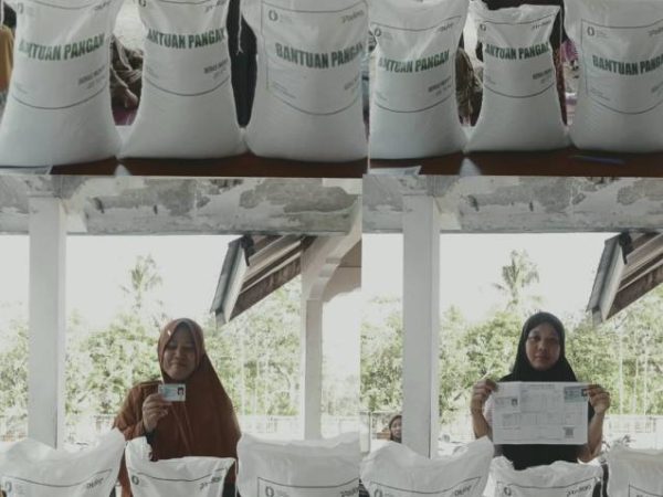 28 KK Desa Lalombonda Terima Bantuan Beras Kemensos melalui Bulog, Total 840 Kilogram