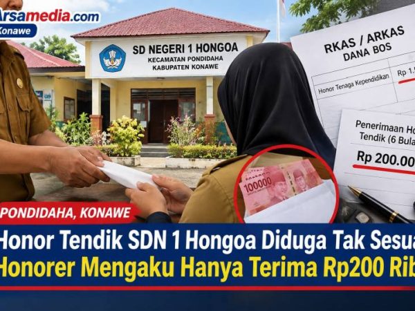 Honor Tendik SDN 1 Hongoa Diduga Tak Sesuai, Honorer Mengaku Hanya Terima Rp200 Ribu
