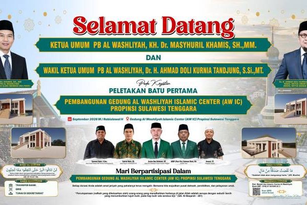 PW Al-Washliyah Sultra Mantapkan Peletakan Batu Pertama Al-Washliyah Centre dan Masjid
