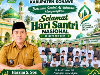 Pemerintah Desa Asunde Bersama Santri Al-Ikhwan Ucapkan Selamat Hari Santri Nasional 2026