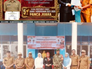 Peringati Hari Sumpah Pemuda ke-98, Desa Asunde Terima Penghargaan Desa Terbersih Lima Tahun Berturut-turut